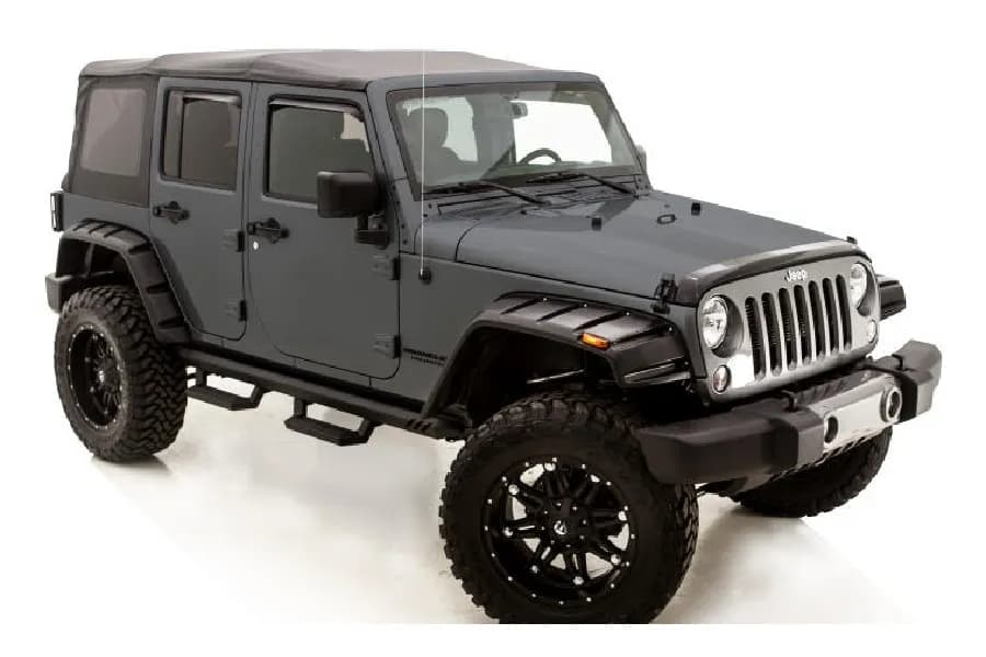 9706 Wrangler Rx Rivet Style 4pc Smooth Fender Flares Ss Bolts