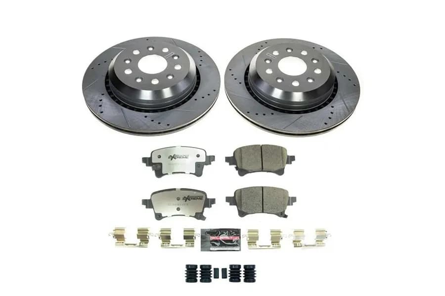 Z36 Truck/Tow Upgrade Kit: Drilled/Slotted Rotors; Carbon-Fiber Ceramic Pads W/Hardware