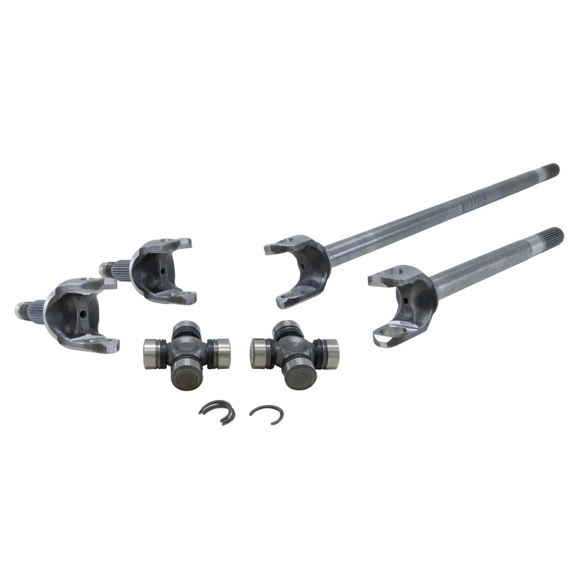 Yukon 4340 Chrome-Moly axles provide up to 50% increased strength over stock axles for use in extreme performance applications with large tires and high horsepower. Yukons 4340 axles are manufactured using the latest technologies and the highest quality m