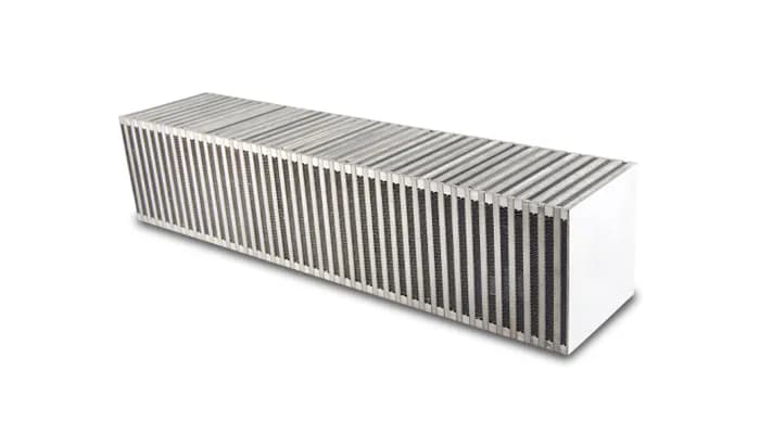 Vertical Flow Intercooler Core; 27 in. Core Width; 6 in. Core Thickness; 6 in. Height; 6061 Aluminum;