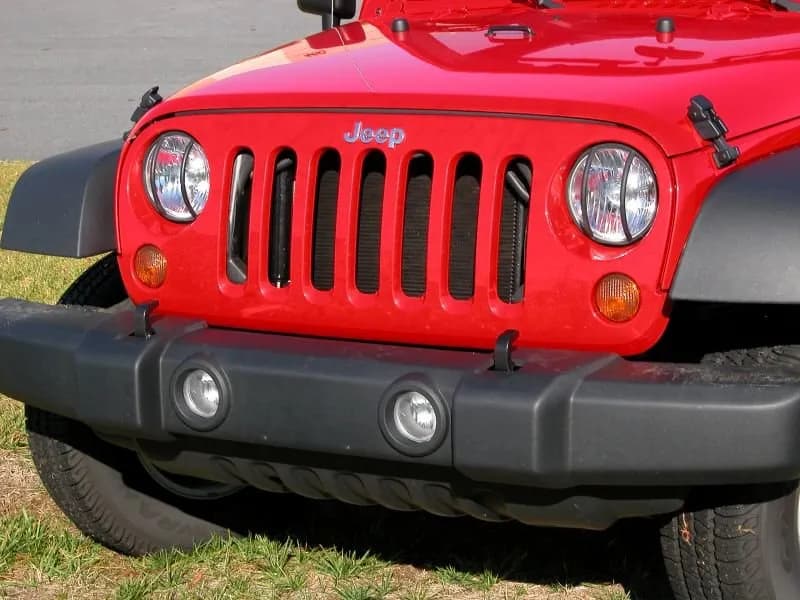 Euro Guard Headlight Black JK Wrangler 0716pair