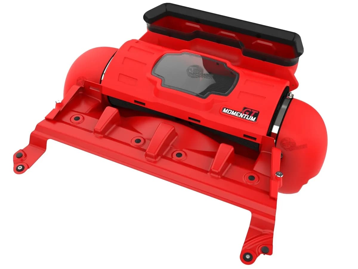 Momentum gt Cold Air Intake System Red w Pro Dry s Filter RAM 1500 Trx 21-23 V8-6.2l sc
