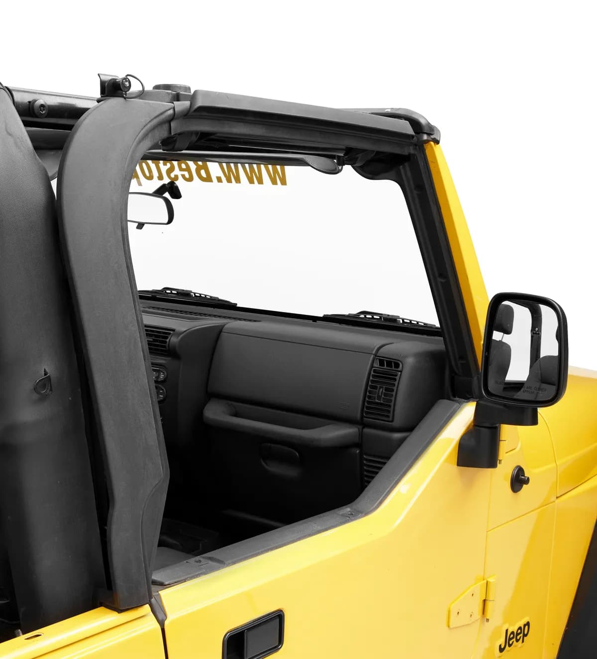 Black Door Surrounds Door Surrounds Set, factory replacement Jeep 97-06 Wrangler; Set of 2