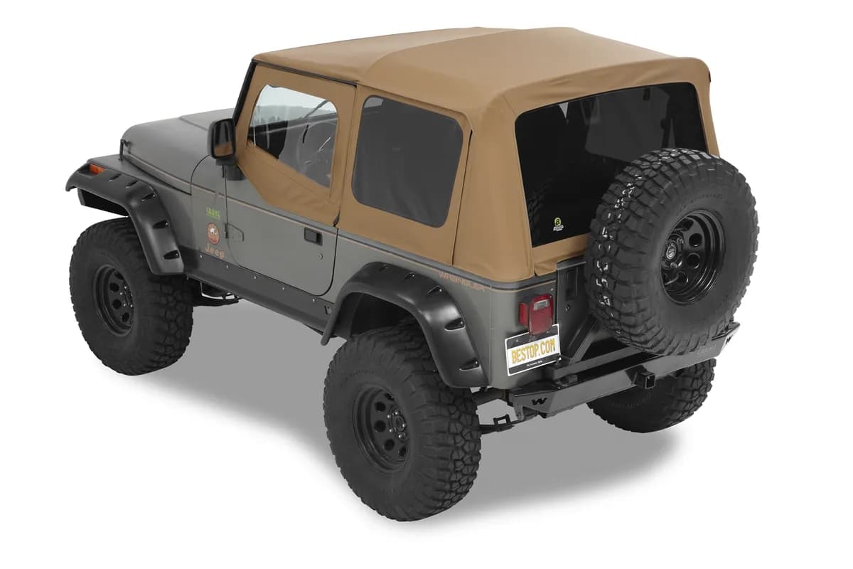 Spice Supertop NX Supertop NX Complete Replacement Soft Top Jeep 88-95 Wrangler; No doors included; Tinted side and rear windows