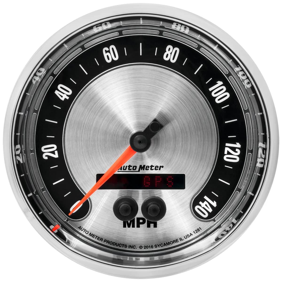 5 In. GPS Speedometer, 0-140 Mph, American Muscle