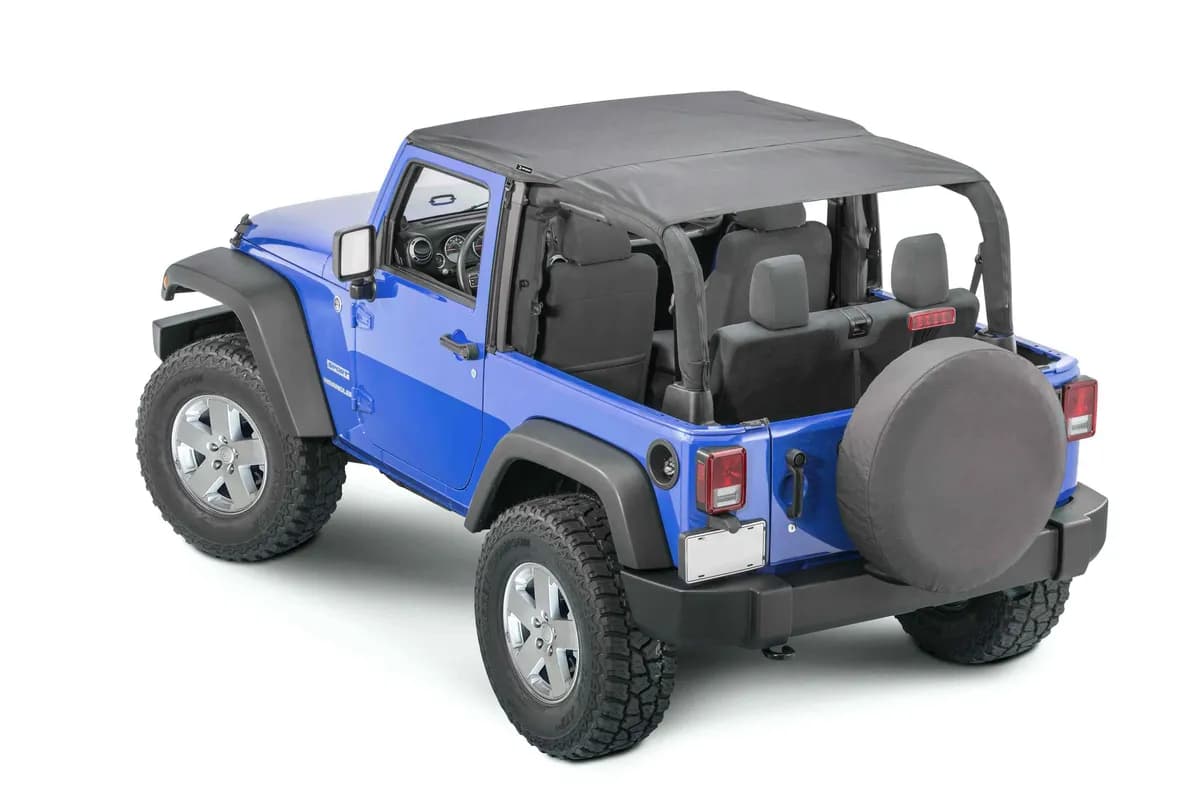 Tops and Covers 2007-2018 Bimini 2 Door Black Diamond