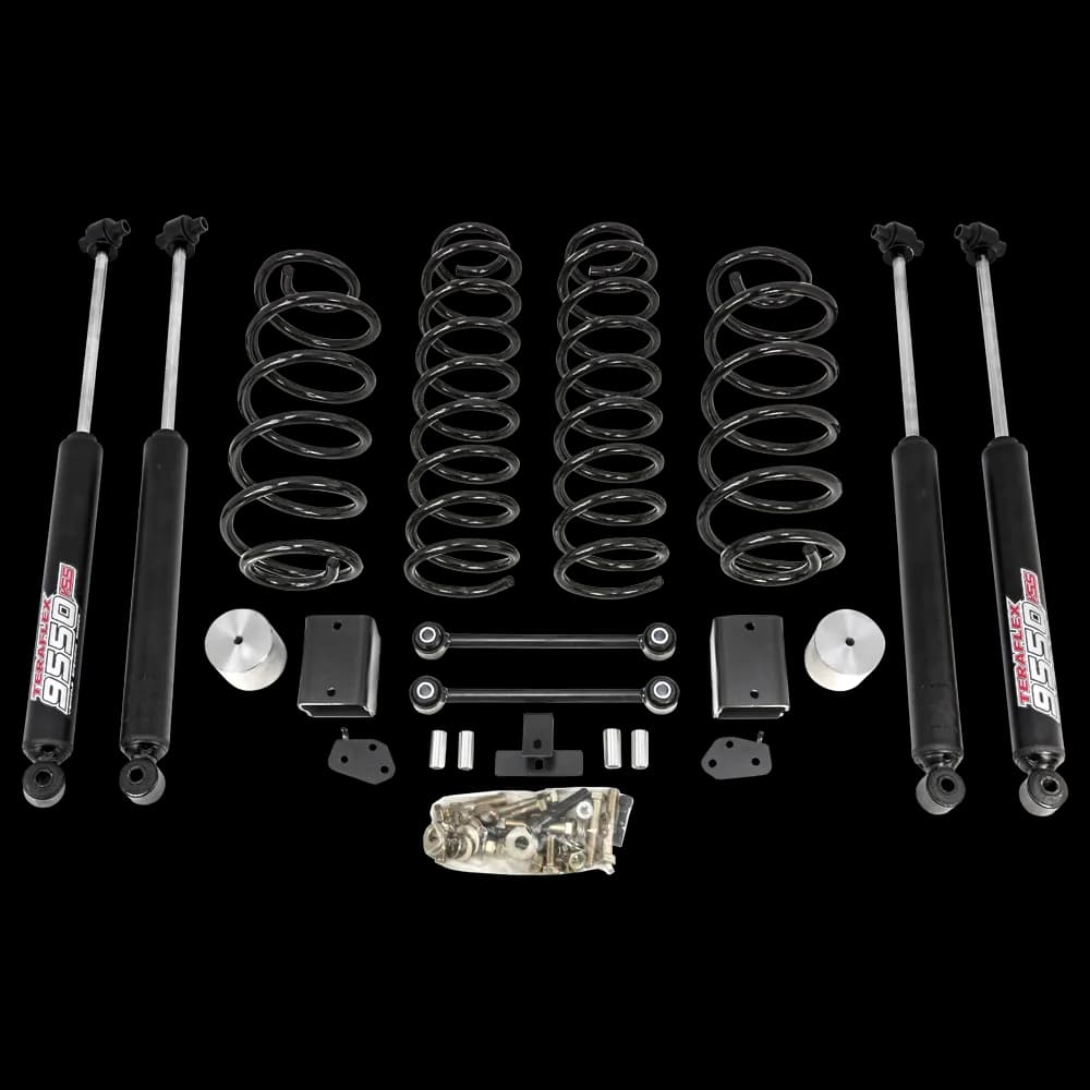 Coil Spring Lift Kit with Teraflex 9550 Shocks 2.5ft. Rubicon; 3.5ft. Sahara/Sport