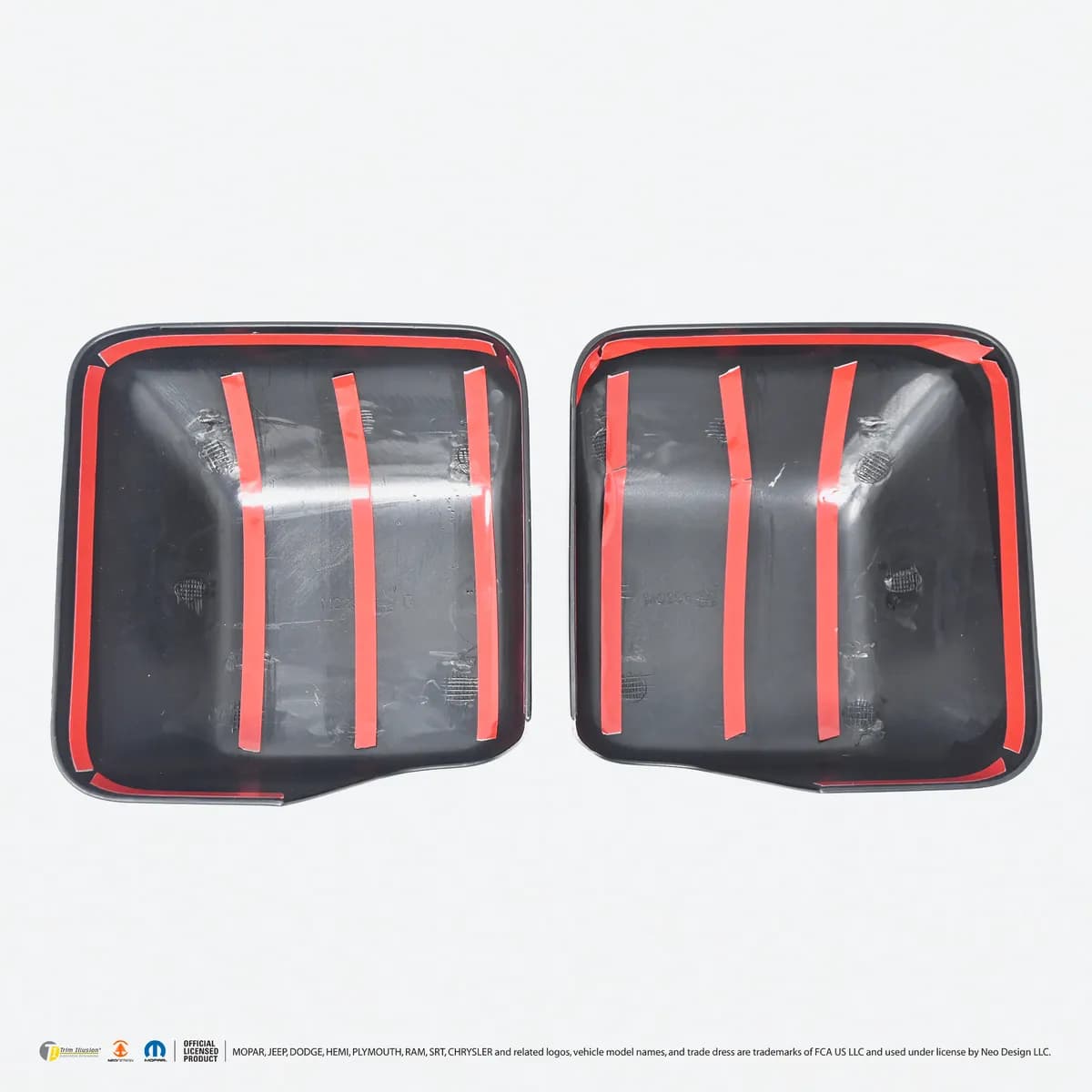 Chrome Delete Gloss Black Mirror Cover No Turn Signal Full - MC6296BLK