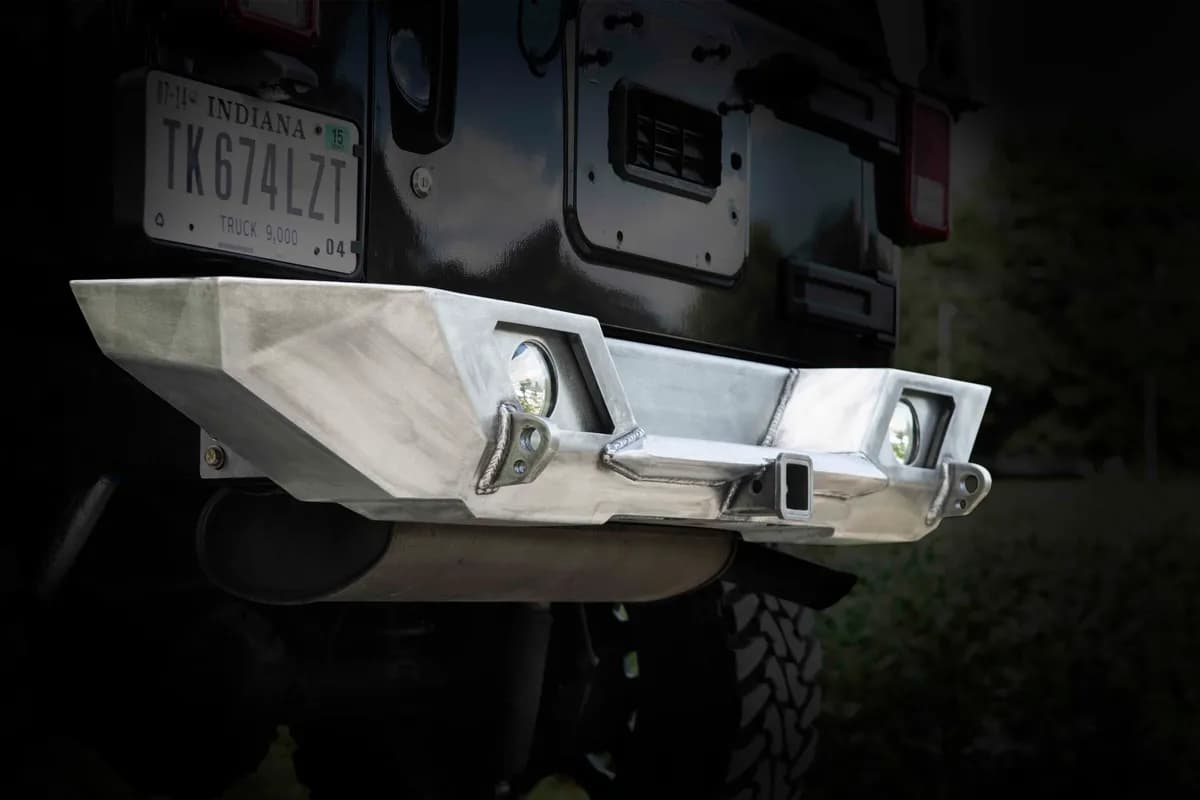 LOD Shorty Destroyer Rear Bumper Only Black Powder Coated - JK