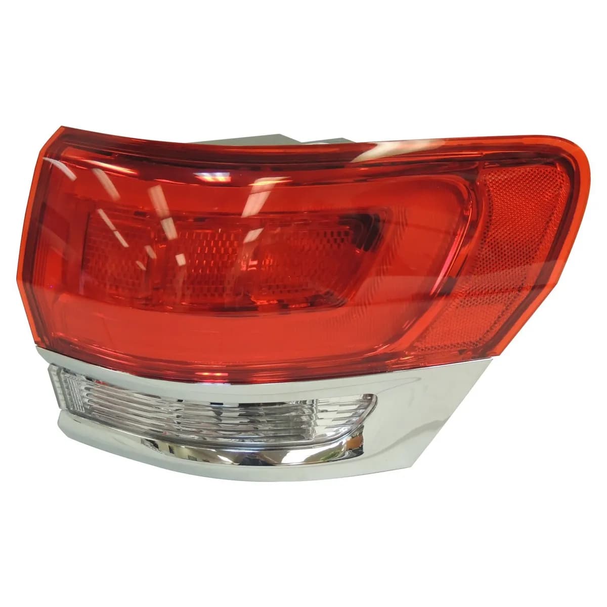 Crown Automotive Jeep Replacement 68110016AD Right Tail Lamp Assembly w/ Chrome Bezel for 14-18 Jeep WK Grand Cherokee