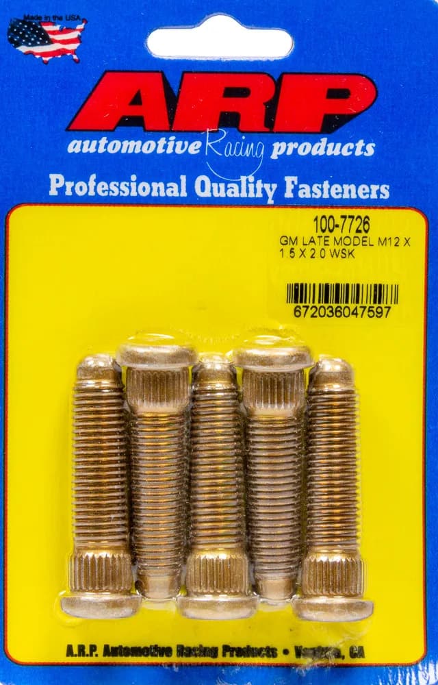 gm Late Model M12 x 1.5 x 2.0 Wheel Stud Kit