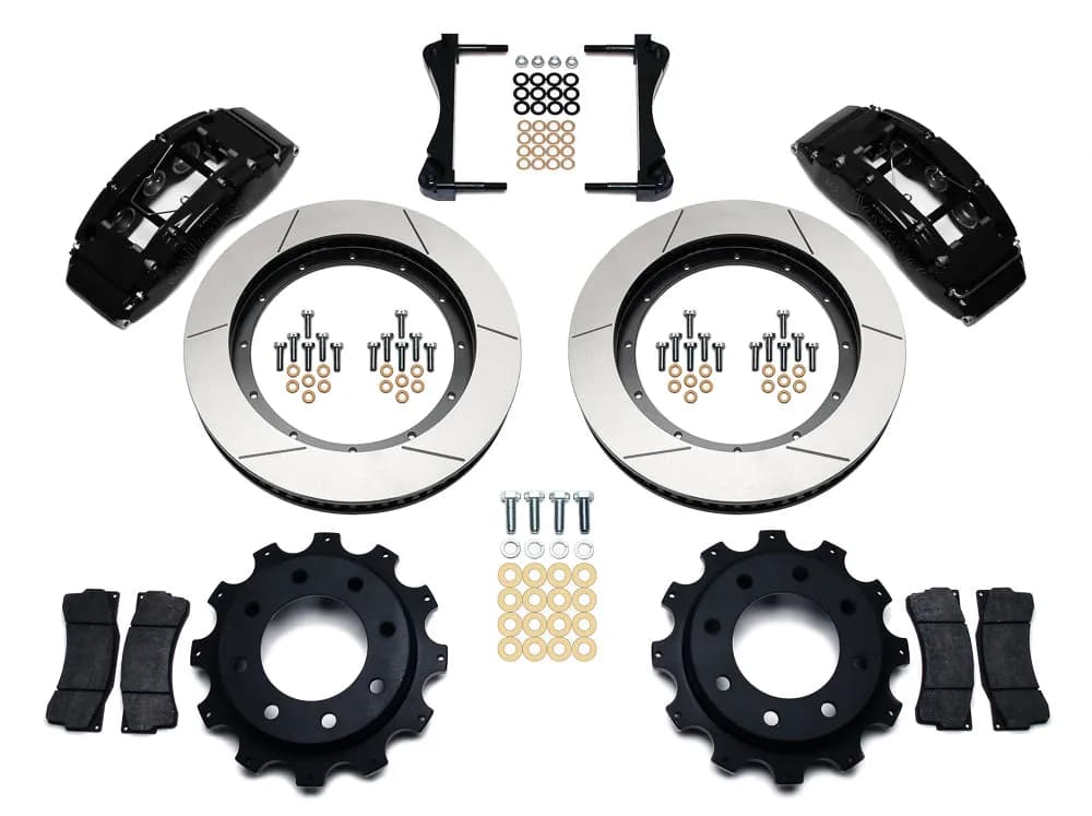 Wilwood TC6R Rear Kit 16.00in Drilled Red 1999-2010 GM Trk 2500 HD 4.84 Cntr