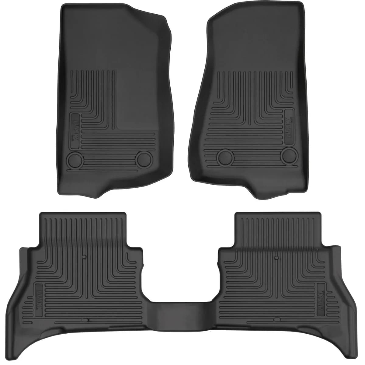 2124 Wrangler (Jl) 4xe Only Weatherebeater Fr & 2nd Row Floor Liner Black