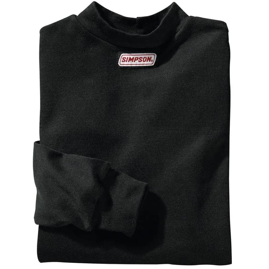 Simpson Carbon x L/S Top Lrg Blk - 20600l