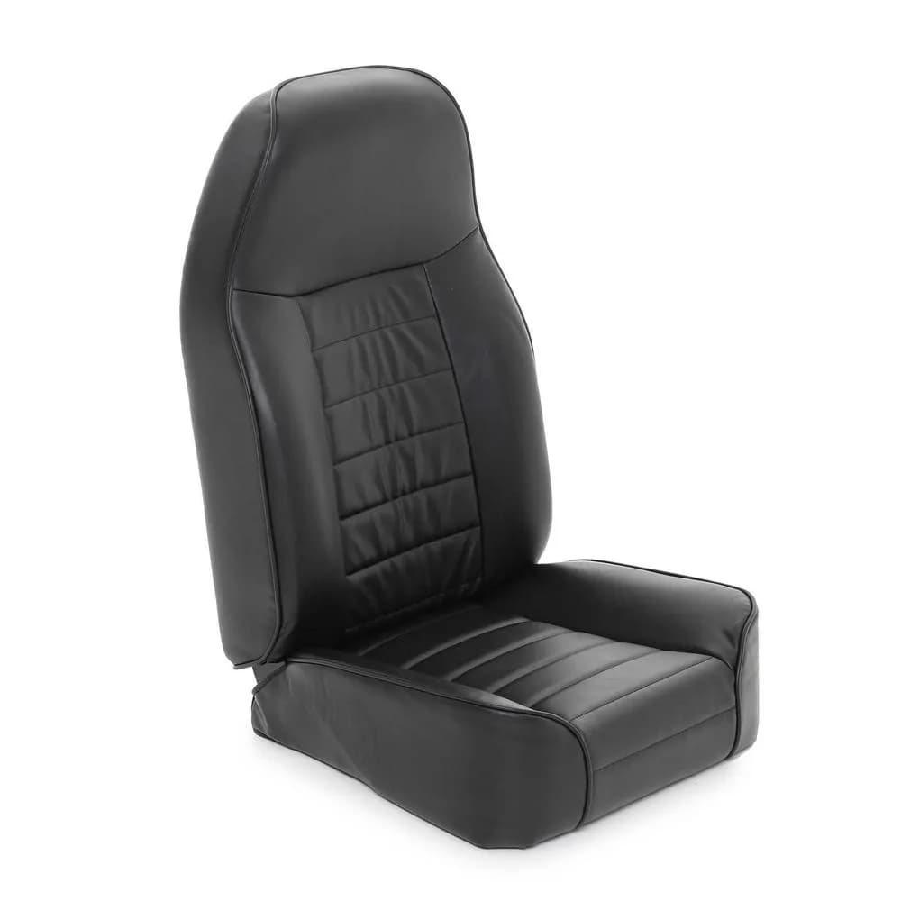7618 CJ & Wrangler Cj/Yj/Tj/Lj Seat Front Standard Bucket Vinyl Black