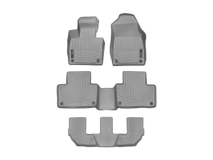 WeatherTech 2022 - 2023 Jeep Grand Cherokee L Grey Front rear and rear Floorliners 4617821-461696-6-4