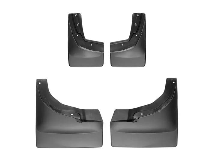 Black No Drill MudFlaps Chevrolet Silverado 2014 + Fits 1500 models