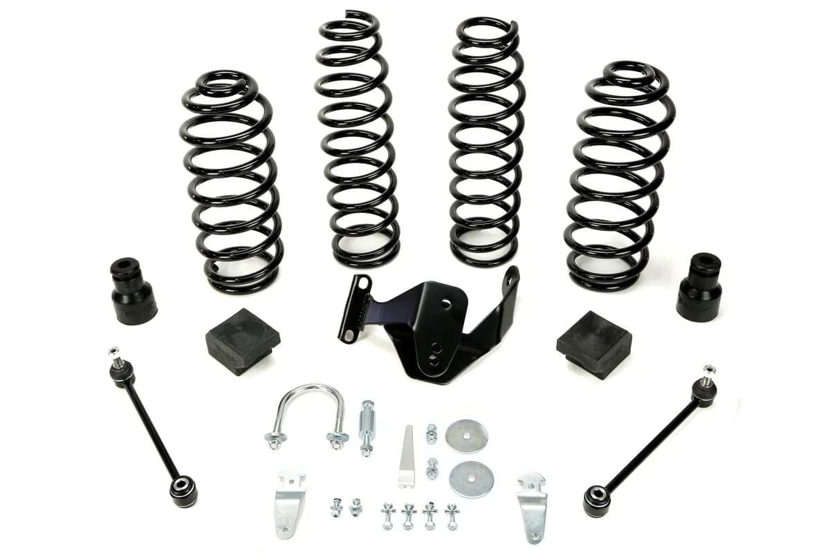 JK 4dr: 2.5” Coil Spring Base Lift Kit – No Shocks or Shock Extensions