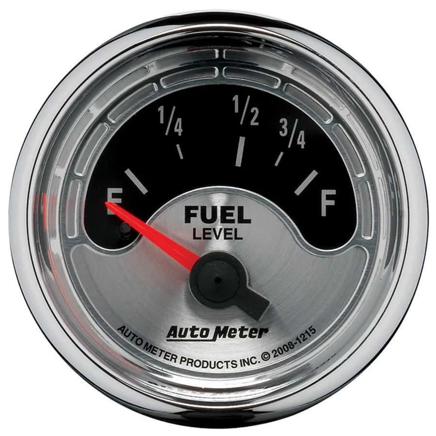 Gauge, Fuel Level, 2 1/16", 73OE to 10OF, Elec, American Muscle