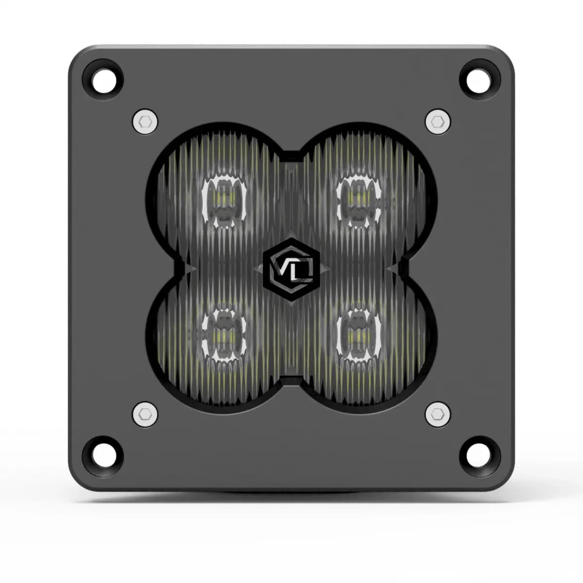 Fng 3 rr SAE 3 Inch Backlit Driving Light Pods Flush Mount Dot/Sae Pair Vivid Lumen