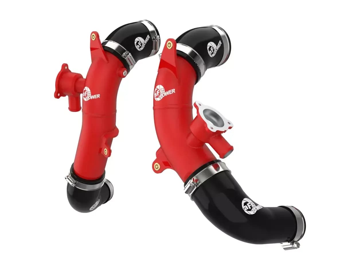 BladeRunner 2-12 IN Aluminum Hot Charge Pipe Red