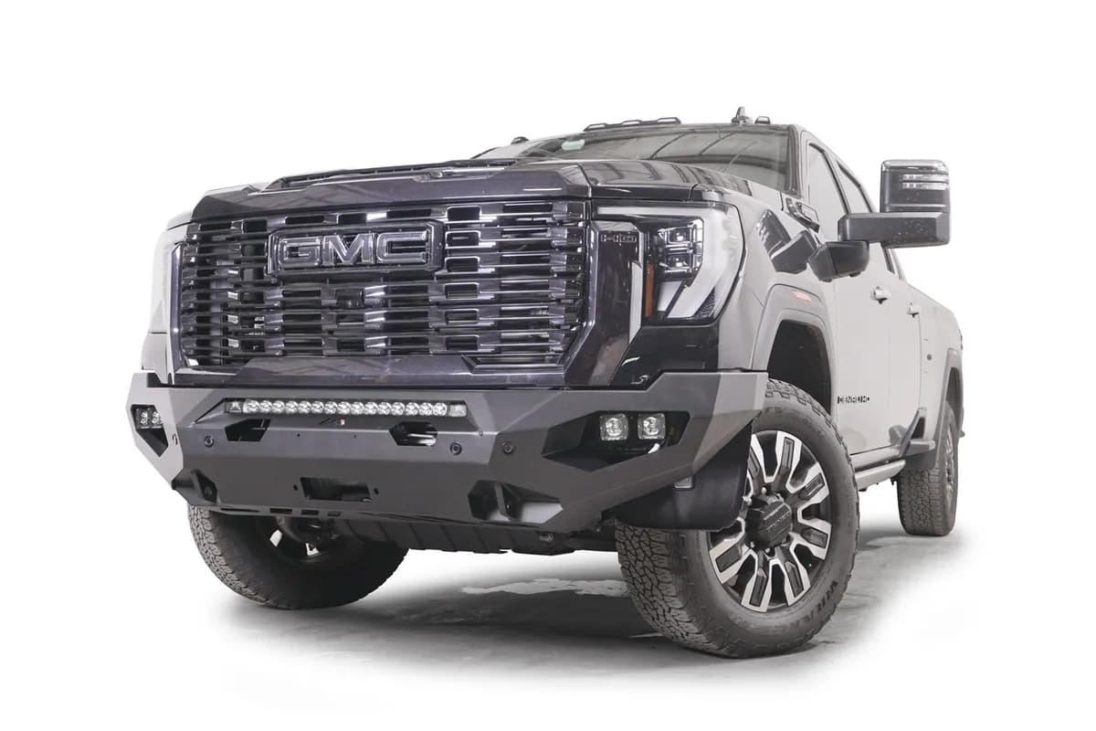 24c Sierra 2500/3500 HD Matrix Front Sensor Bumper w/ no Guard Matte Finish