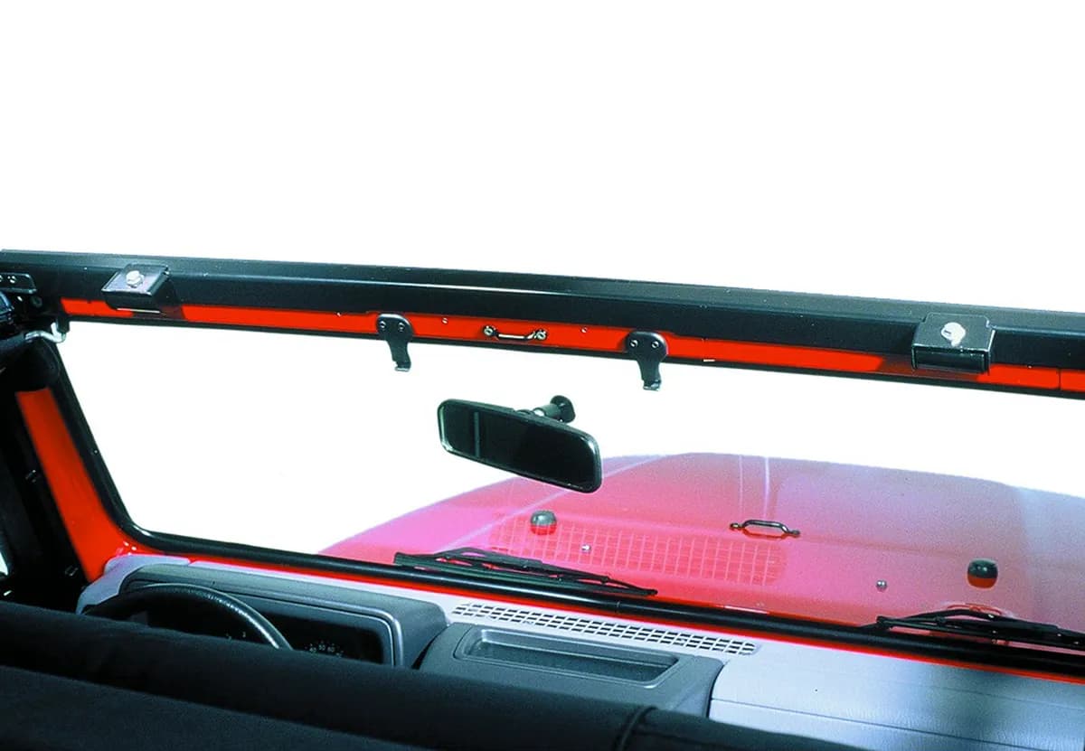 Bestop Header Style Windshield Channel Black - LJ/TJ