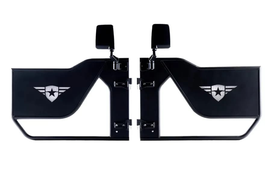 18c Wrangler/Gladiator Jl/Jt Mission Doors Black Front Pair