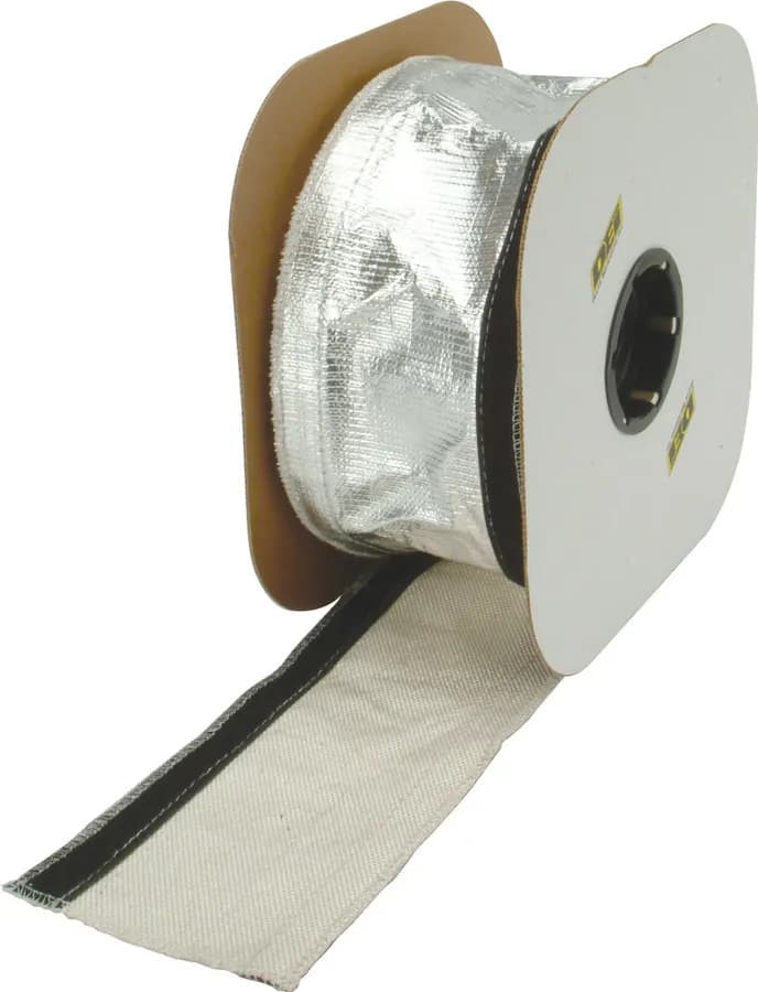 "Heat Shroud 1/2"" - 1-1/4"" ID x 3 ft Aluminized Slv-hook & Loop"