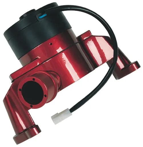Electric Engine Water Pump Aluminum Red Powder Coat Fits SB Chevy Engines Proform