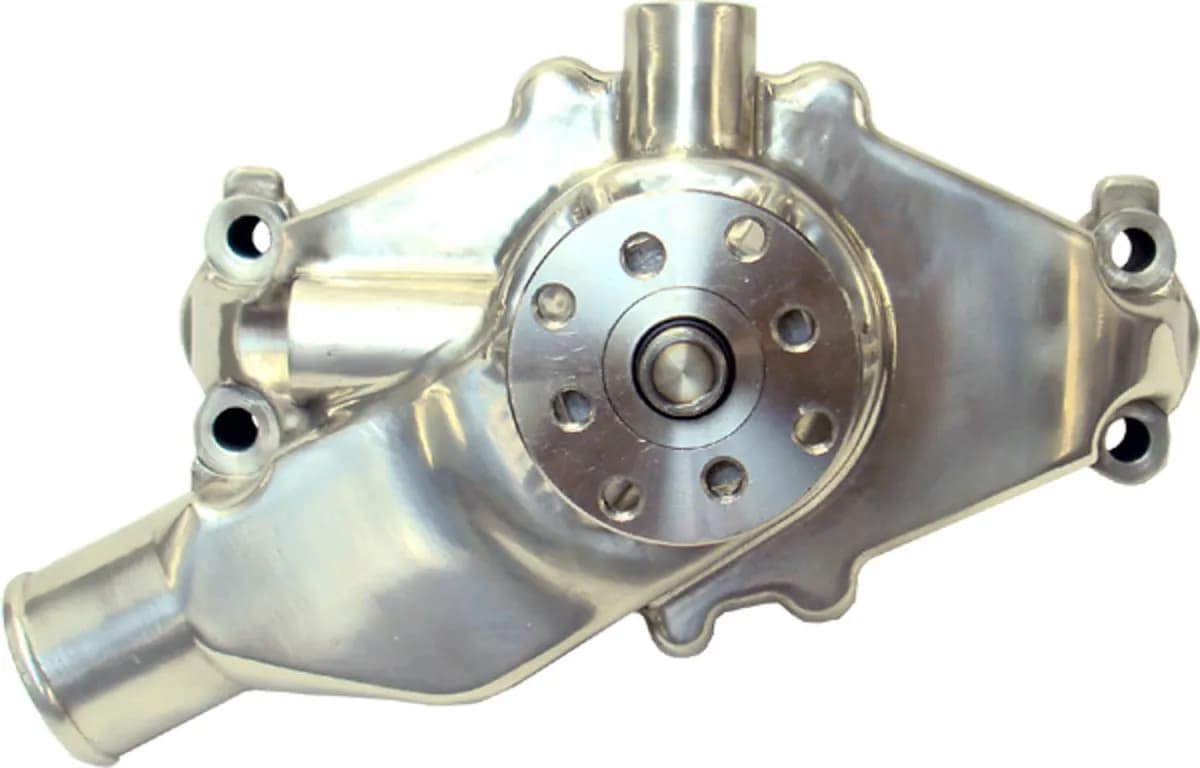 Engine Water Pump Mechanical Short Style High Flow Model Polished SB Chevy Proform