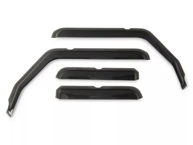 Weathertech Front and Rear Side Window Deflectors - Dark Tint - JL 4XE