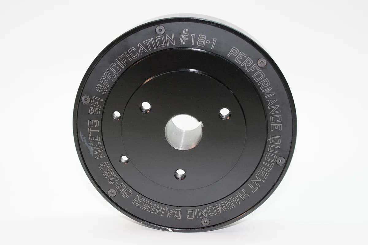 Damper Race Sfirated Chev 262350 5587 8.00in od Black