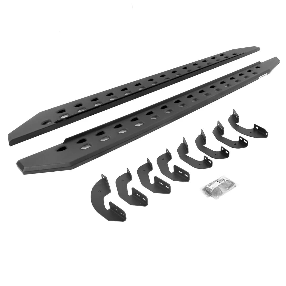 Go Rhino 69443687SPC - RB10 Slim Line Running Boards With Mounting Brackets - Textured Black
