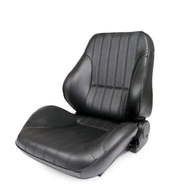 Rally Recliner Low Backw/O Headrest Black Vinyl Left