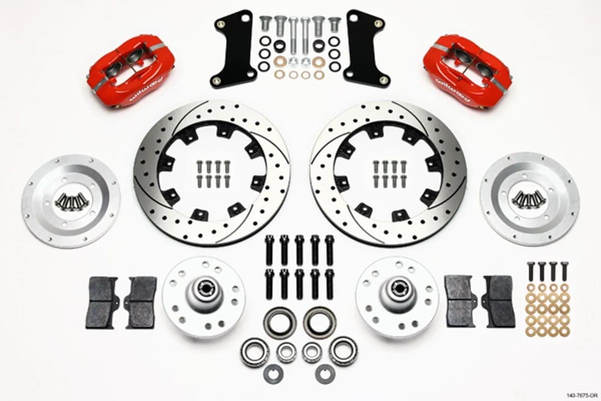1960 - 1982 Buick, Chevrolet, Ford, GMC, Mercury, Oldsmobile, Pontiac Forged Dynalite Big Brake Front Brake Kit (Hub) - 140-7675