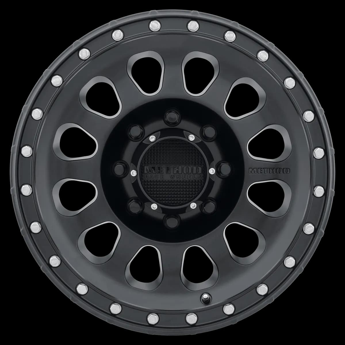 Aluminum Wheels 17x8.5 MR315 Bolt Pattern 8 On 180 Offset 0 Lip Size 1.65 Matte Black MB Method