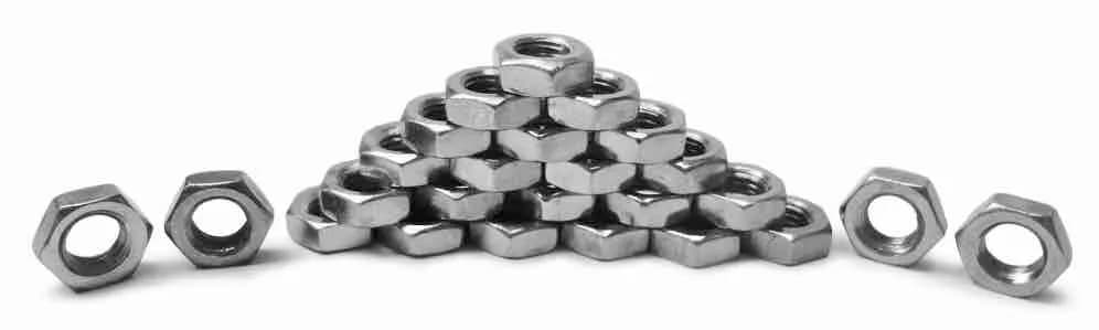 Nuts Bulk Jam 5/8-18 LH 25 Pack Grade 5 Plated Zinc Silver