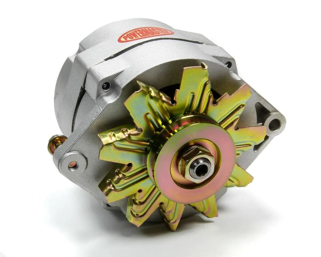 Racing Alternator; 12si; Straight Mount; 85 Amp; 55 Idle; 1 Groove V Type Pulley; Natural;