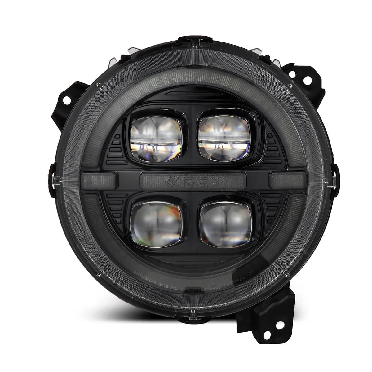 18c Wrangler/Gladiator Jl/Lt Nova Series LED Prjctr Headlights Alpha Blck