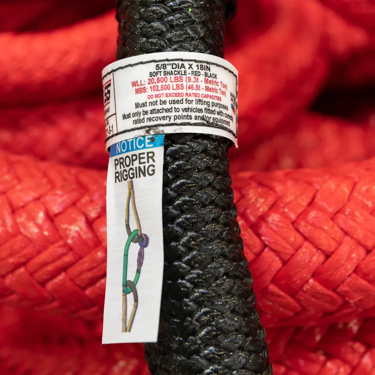 Extreme Duty Soft Shackle 5/8 Inch X 18 Inch Factor 55