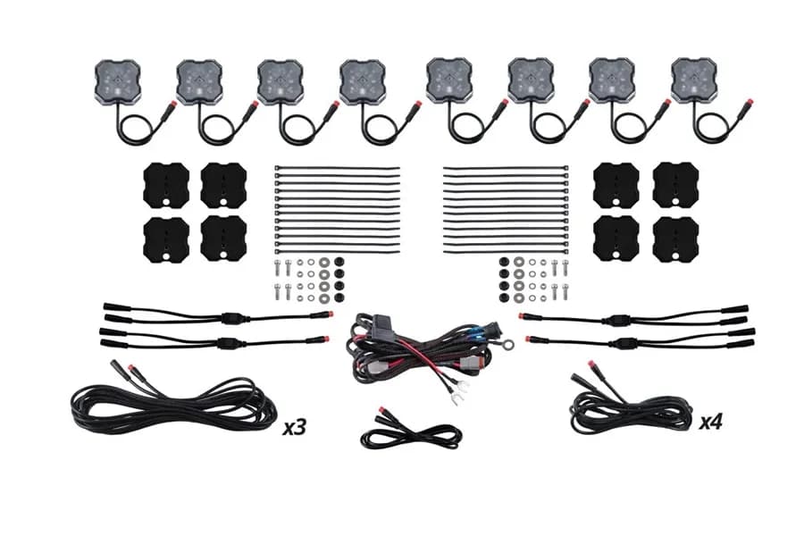 Diode Dynamics RGBW Rock Light Installer Magnet Mount Kit - 8 Pack