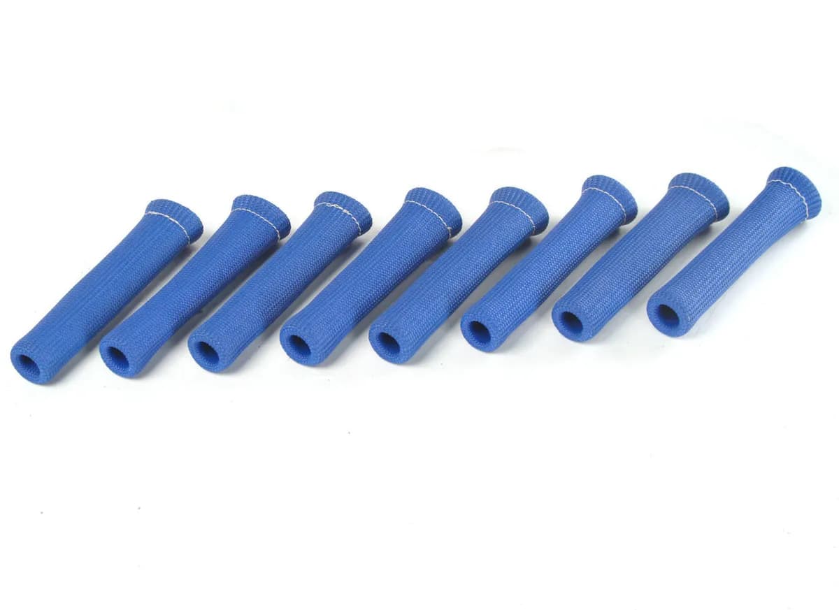 DEI PROtect-A-Boot 6in Spark Plug Boot PROtectors - Blue 8-Pack