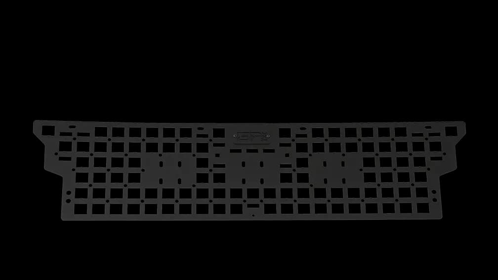 Front Bed Molle System; 3 mm Formed Steel; Texture Black Powdercoat Finished; 1 Pc Design For Maximum Strength;