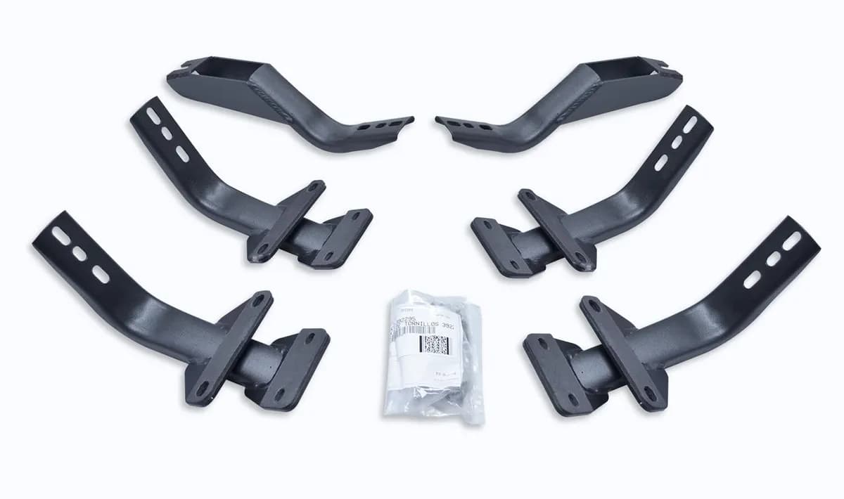 1518 F150/1718 F250/F350 Super Cab Brackets For OE Xtreme Cab Length Sidesteps Black