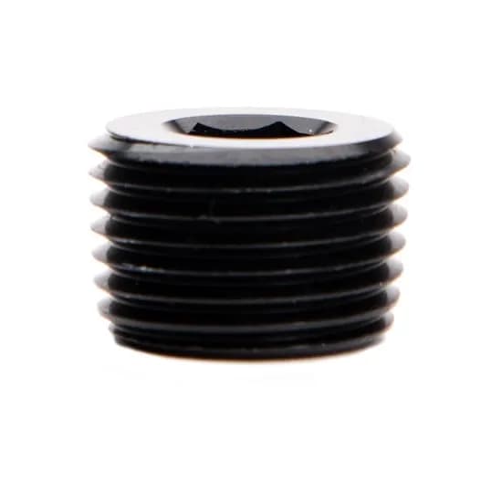 Fleece Performance Black Anodized NPT Hex Socket Plug