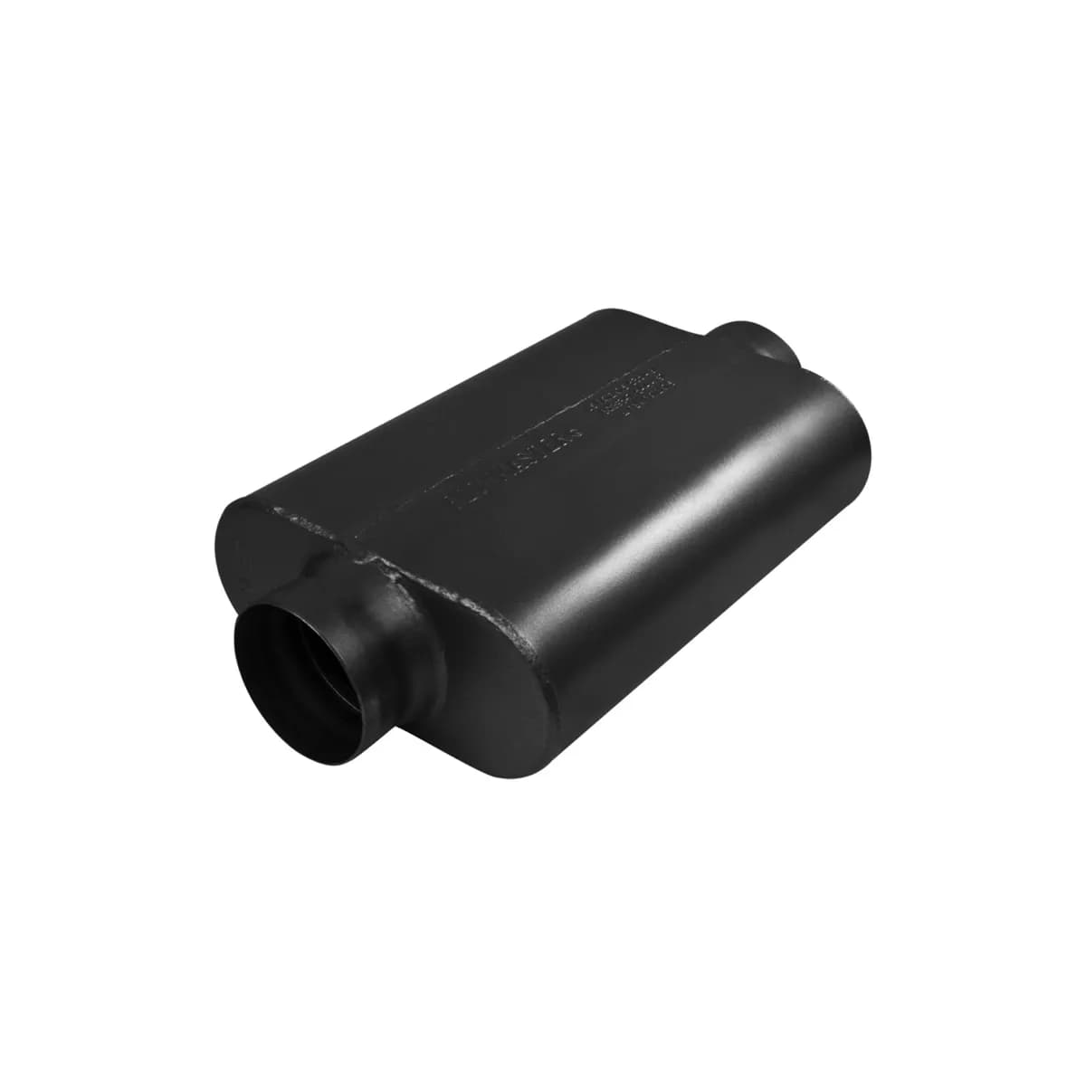 40 Series Delta Force Race Muffler 3.50in IN (C) / OUT (C): ea 16 Gauge 409S Stainless Steel