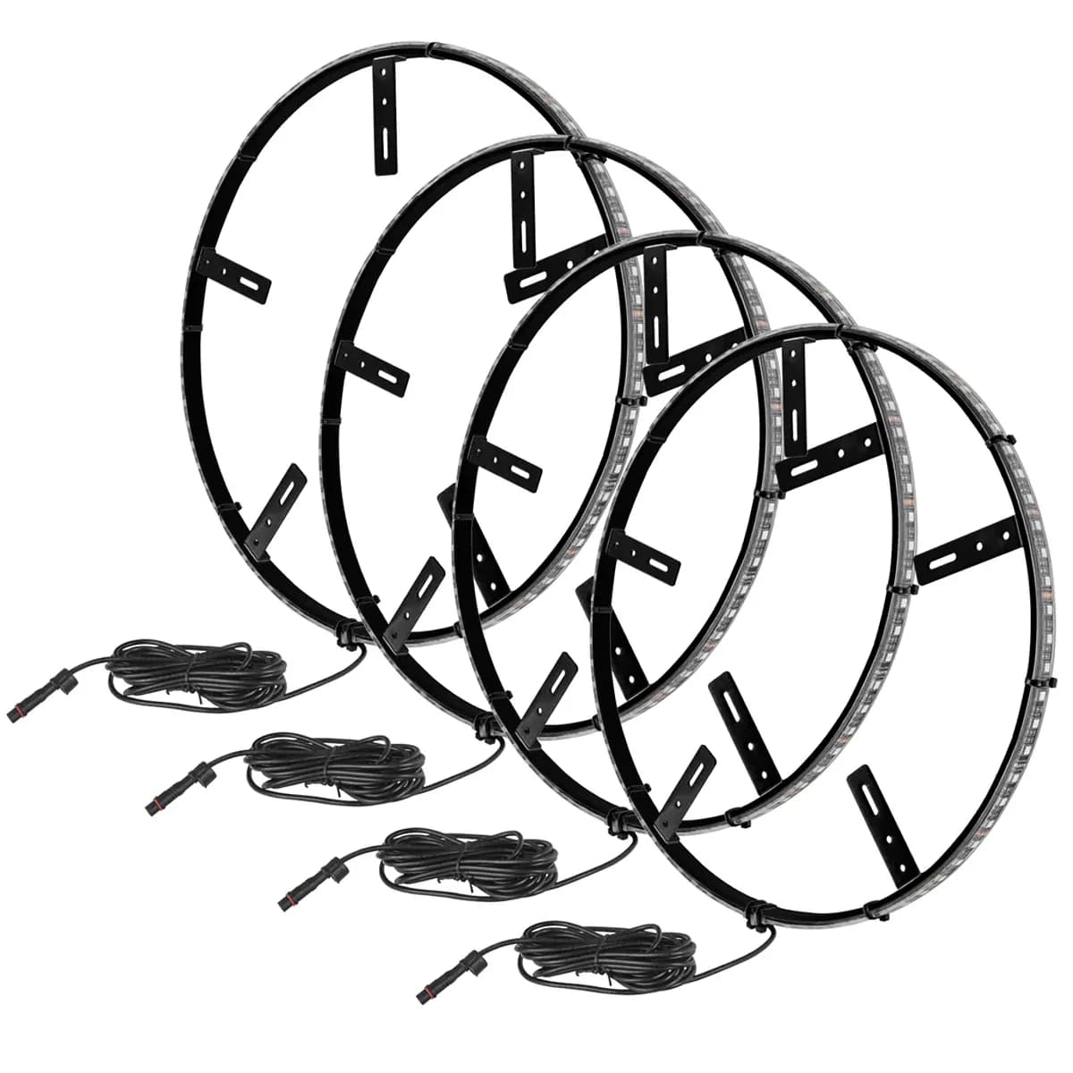 Oracle LED Illuminated Wheel Rings - Single Row - White