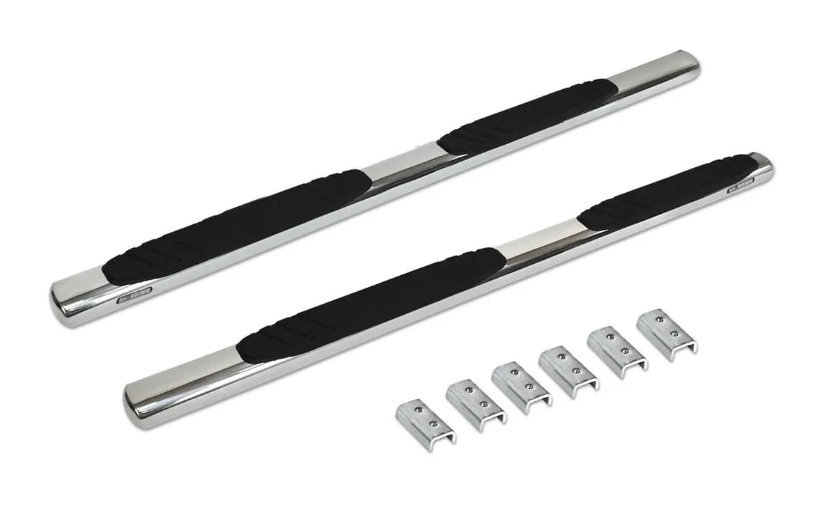 Go Rhino 684404580PS - 4 OE Xtreme SideSteps With Mounting Bracket Kit - Polished Stainless Steel