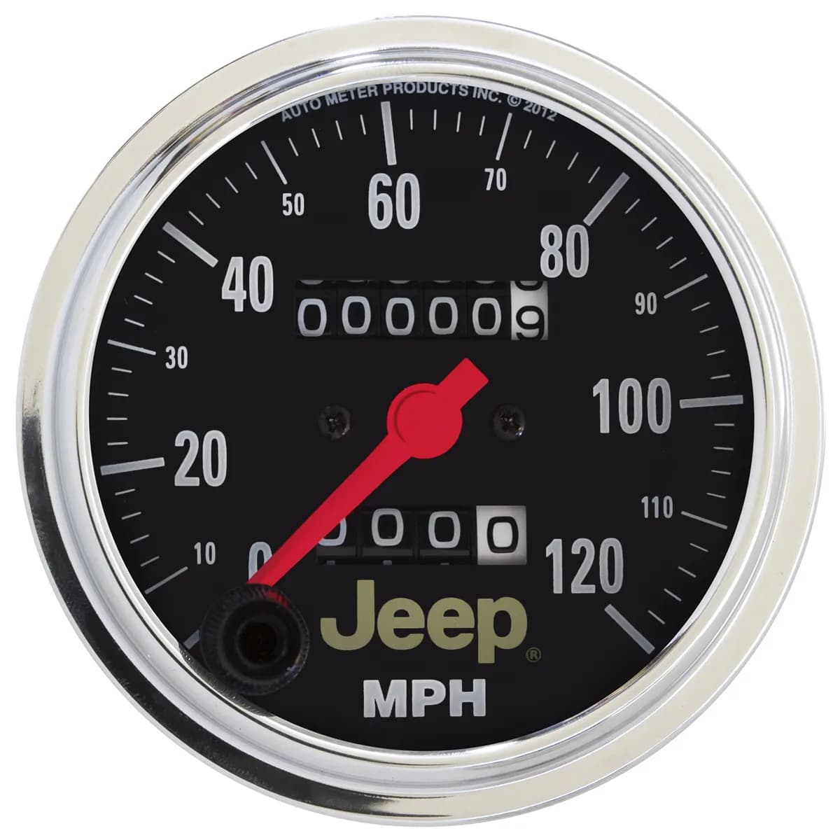 Gauge, Speedometer, 3 3/8", 120mph, Mechanical, Jeep